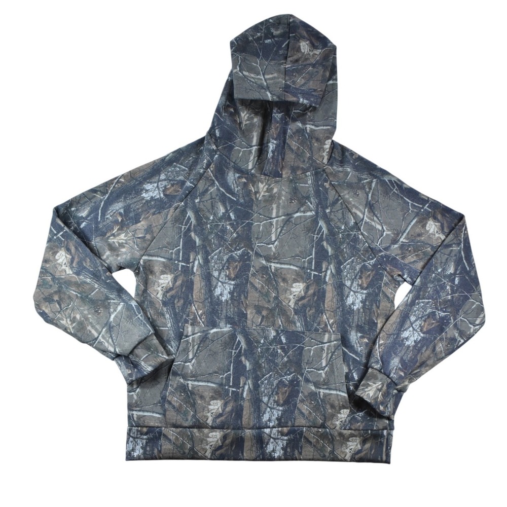 Blue Riot XO Mens Camo Hoodie Woodland Real Tree Print FTS1026-M126 Medium